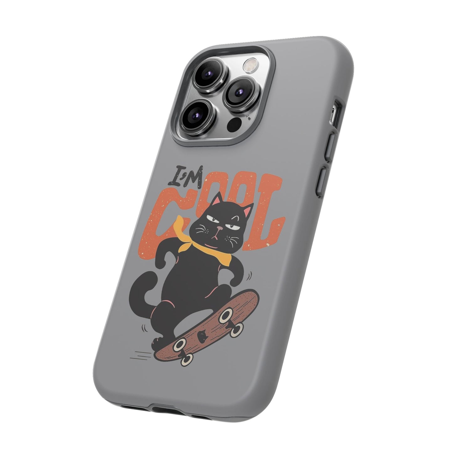 Cool Cat Phone Case - Fun Skateboard Design for Cat Lovers