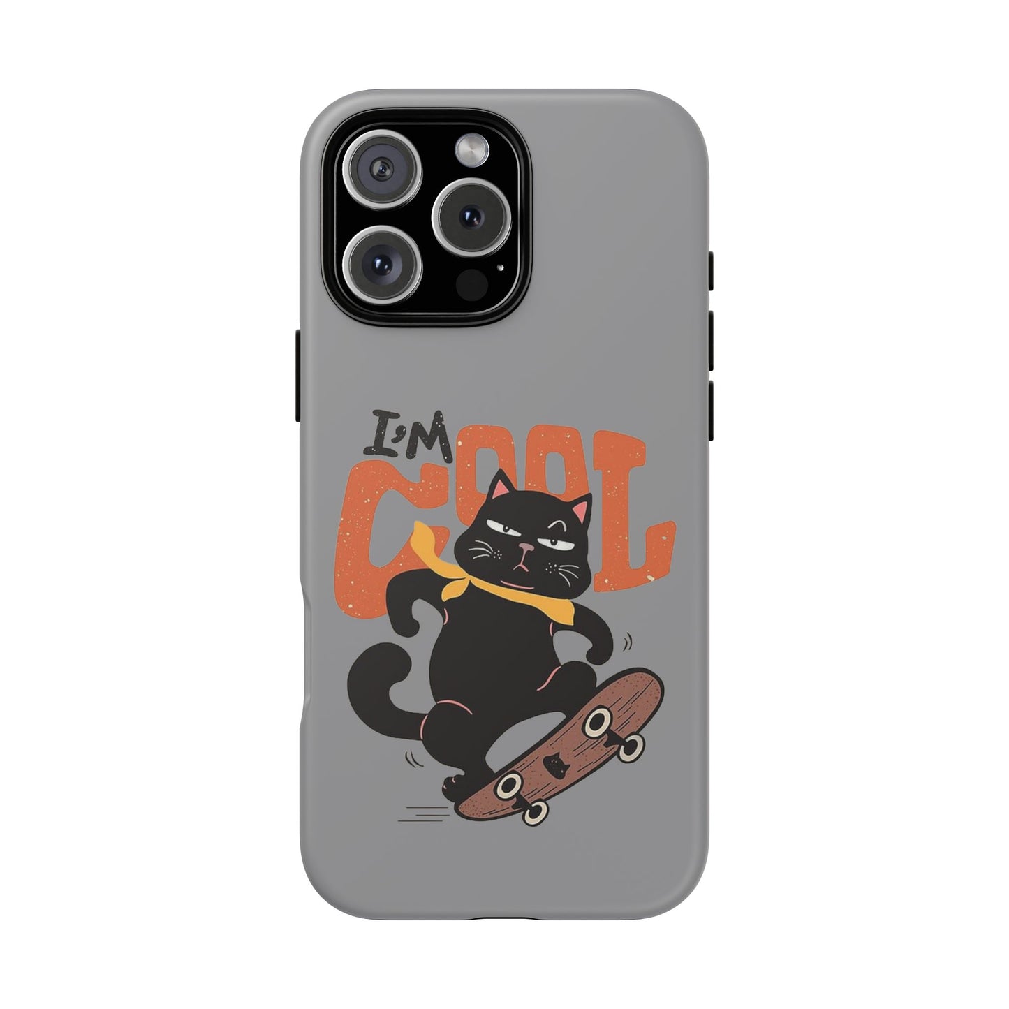 Cool Cat Phone Case - Fun Skateboard Design for Cat Lovers