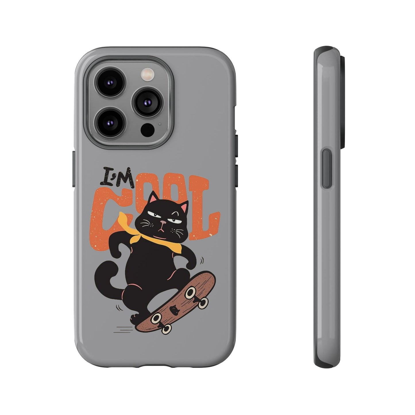 Cool Cat Phone Case - Fun Skateboard Design for Cat Lovers
