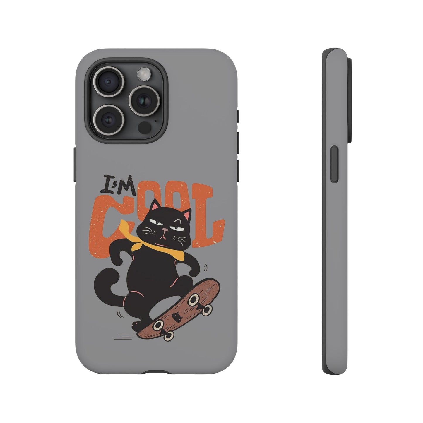 Cool Cat Phone Case - Fun Skateboard Design for Cat Lovers