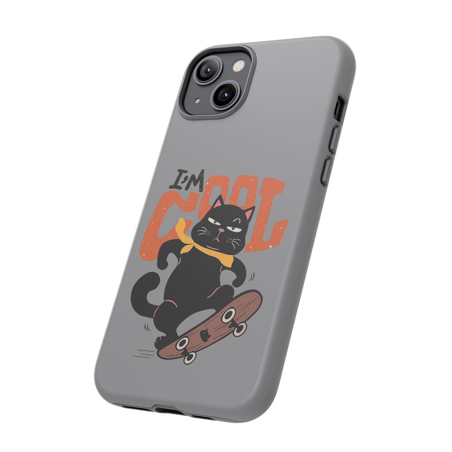 Cool Cat Phone Case - Fun Skateboard Design for Cat Lovers