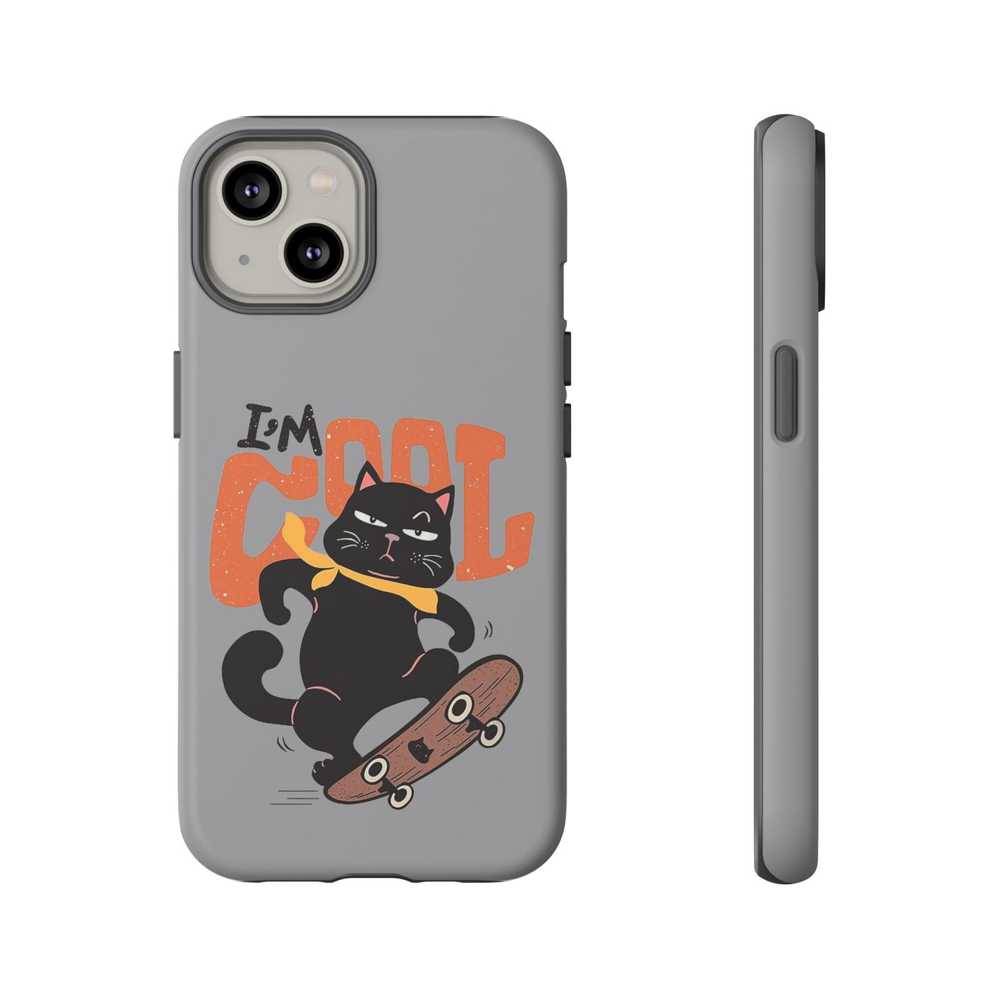 Cool Cat Phone Case - Fun Skateboard Design for Cat Lovers
