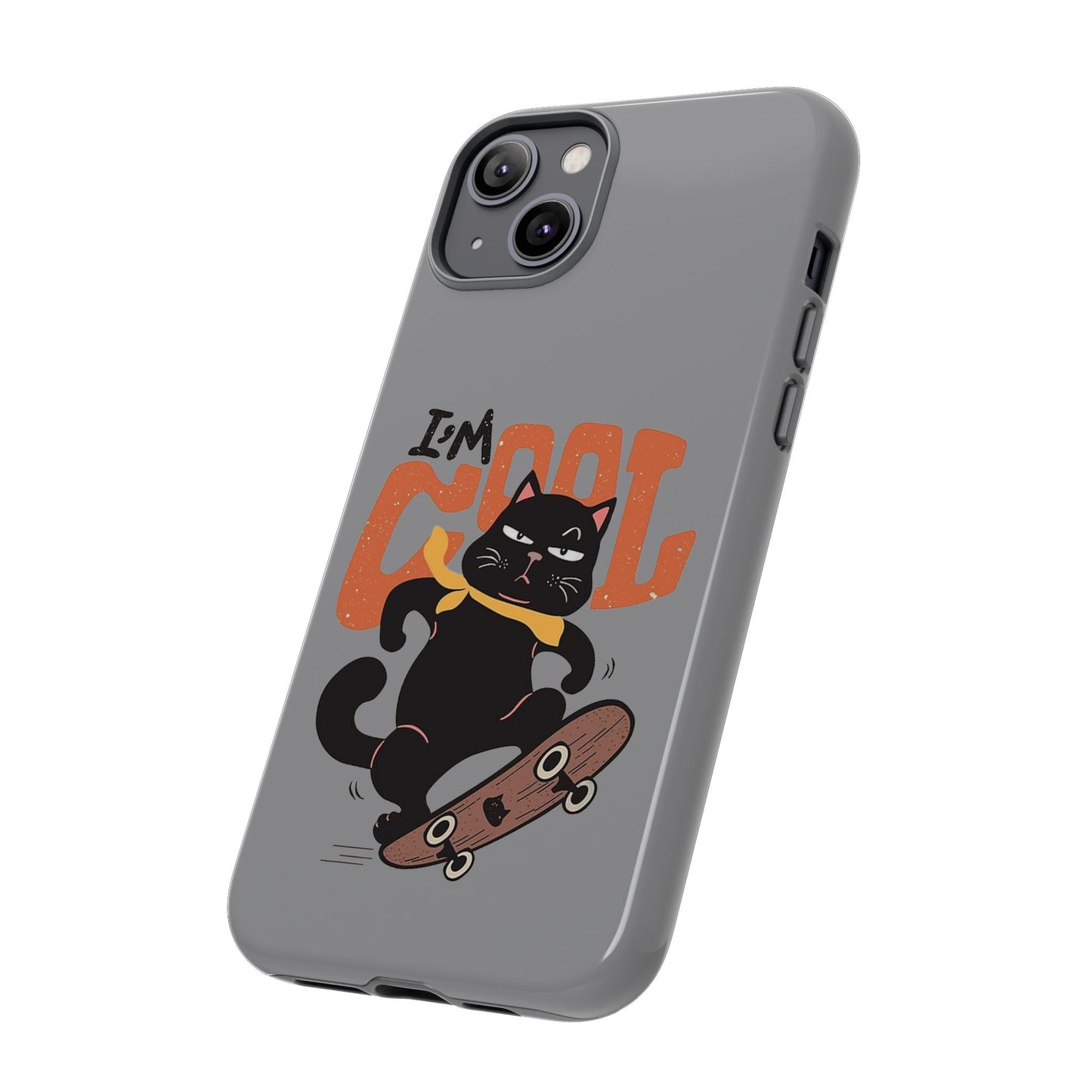 Cool Cat Phone Case - Fun Skateboard Design for Cat Lovers