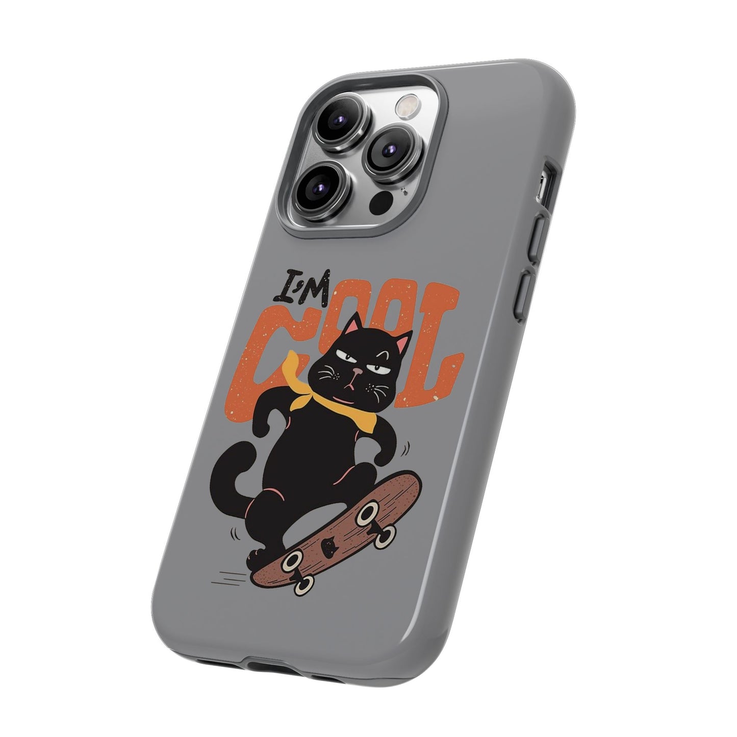 Cool Cat Phone Case - Fun Skateboard Design for Cat Lovers