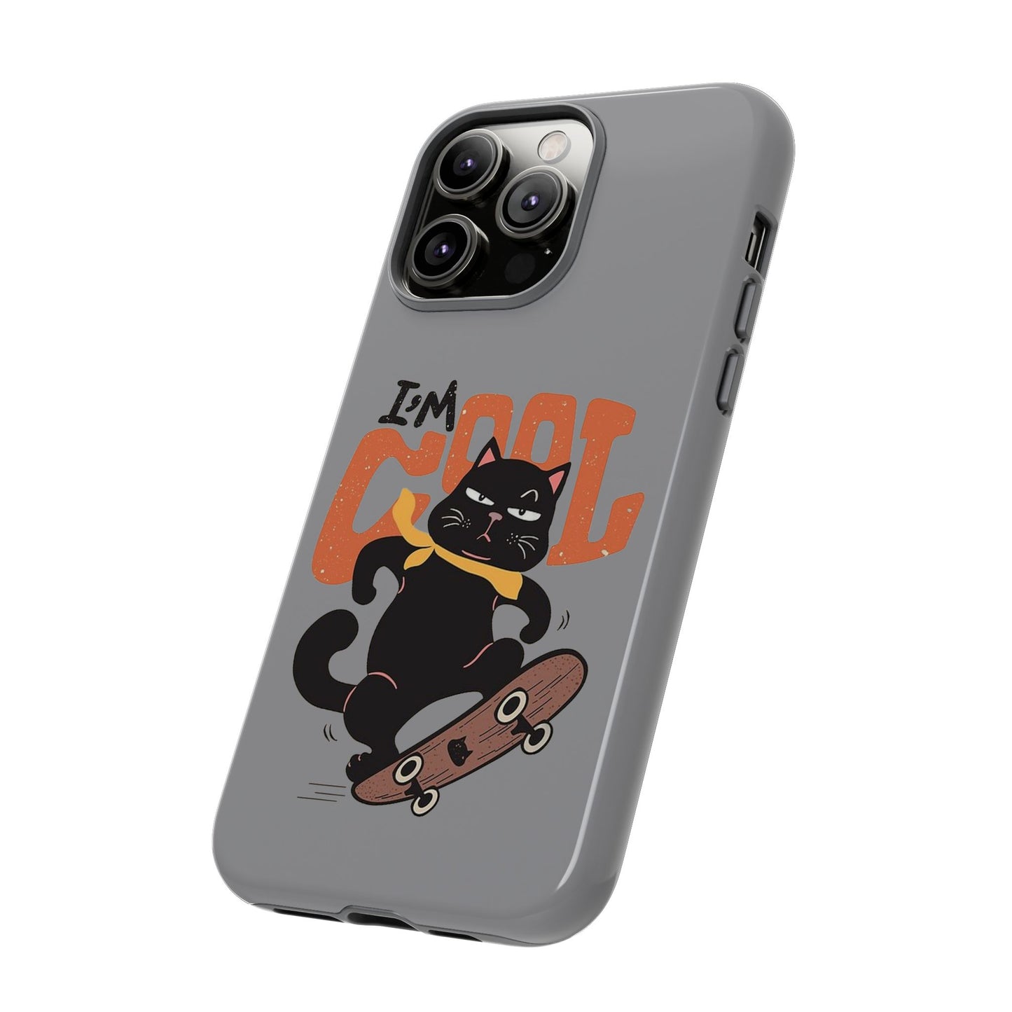 Cool Cat Phone Case - Fun Skateboard Design for Cat Lovers