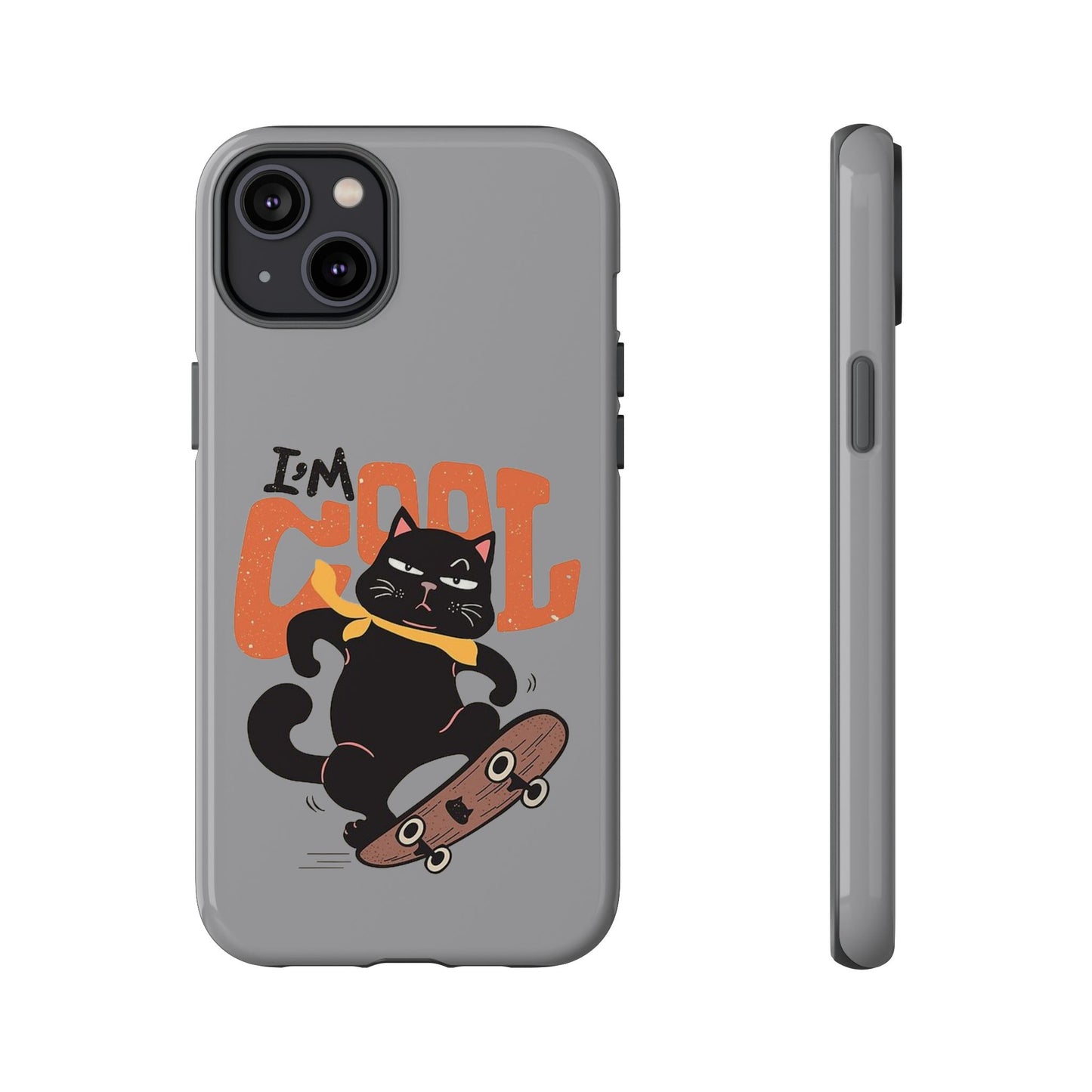 Cool Cat Phone Case - Fun Skateboard Design for Cat Lovers