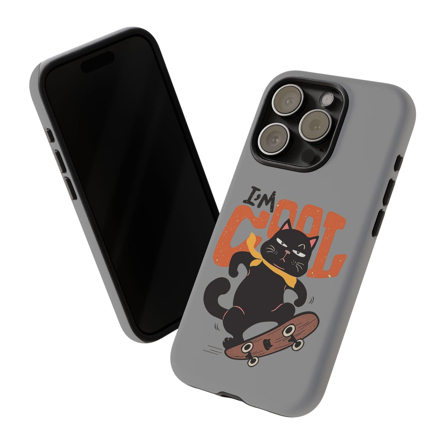 Cool Cat Phone Case - Fun Skateboard Design for Cat Lovers