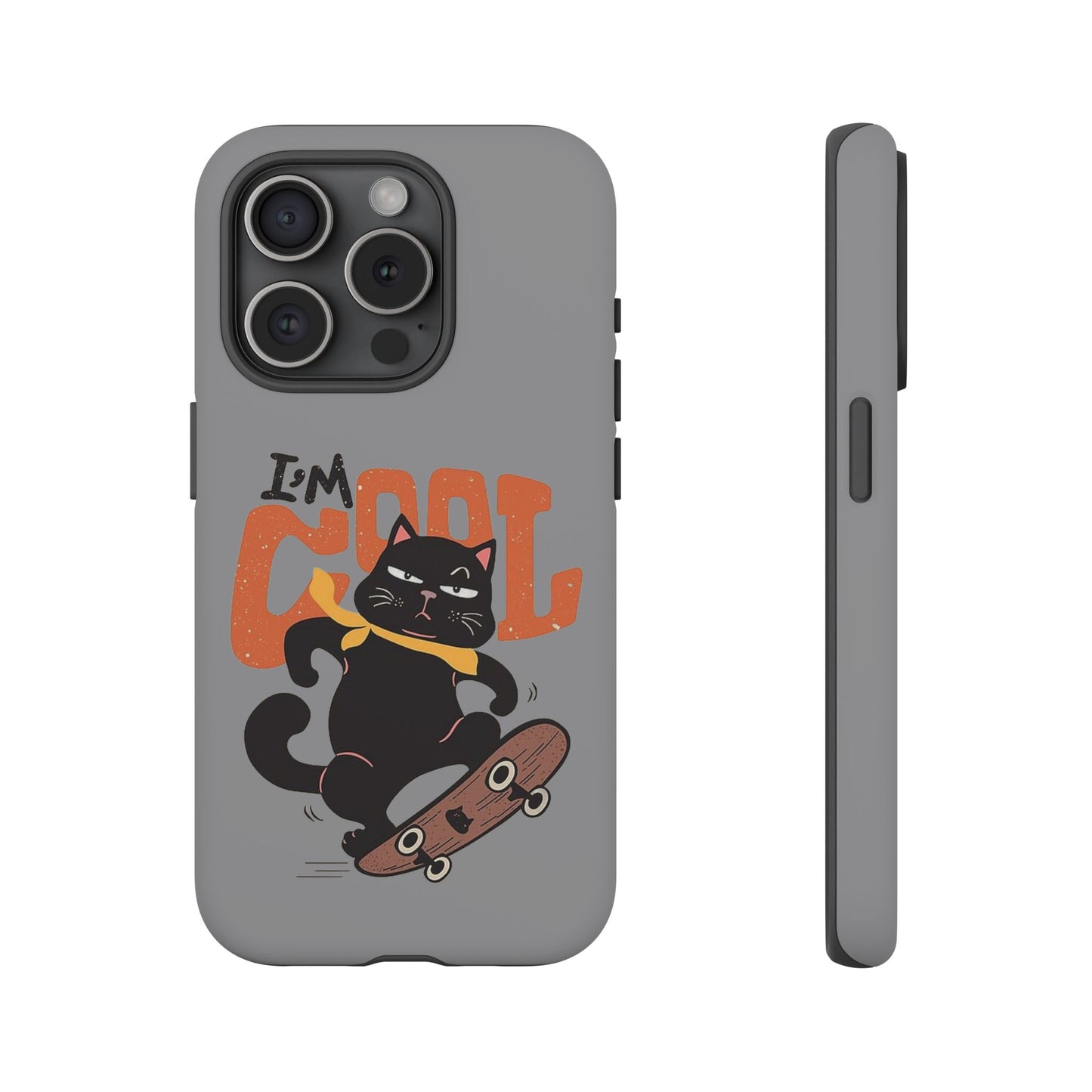 Cool Cat Phone Case - Fun Skateboard Design for Cat Lovers