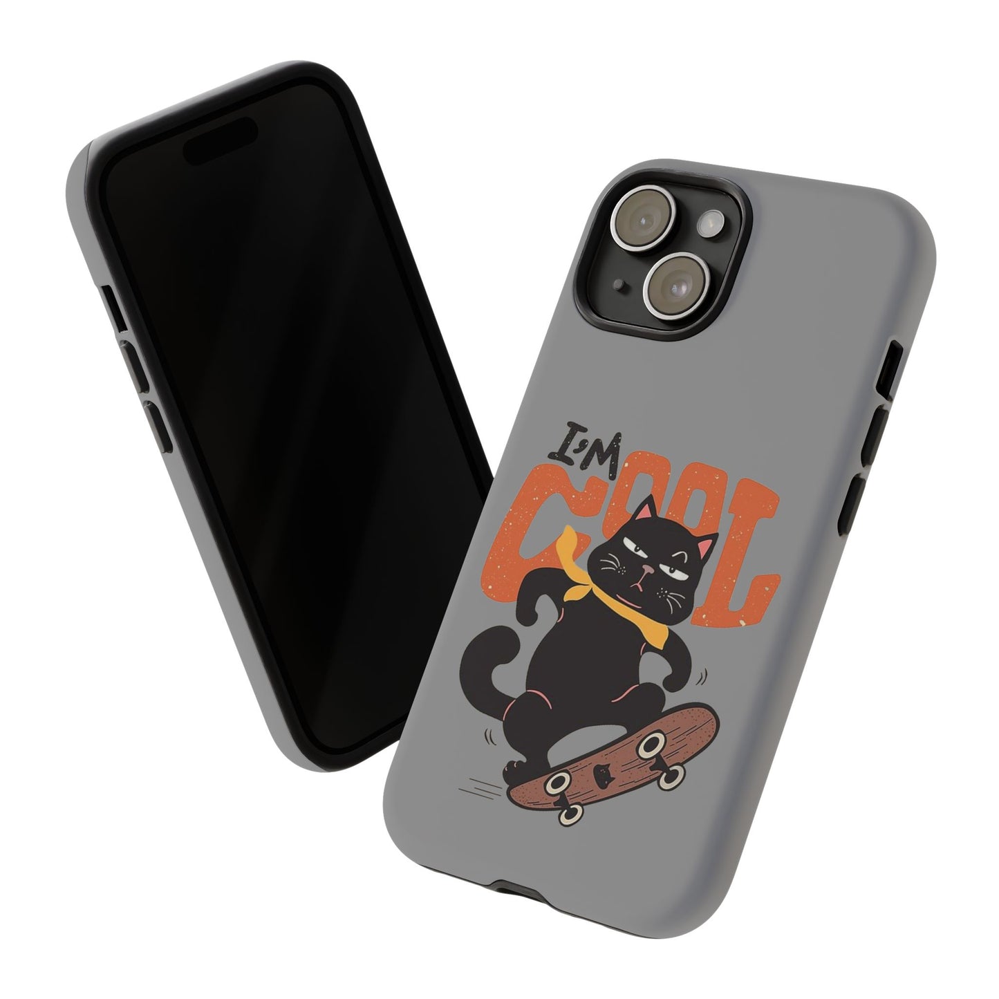 Cool Cat Phone Case - Fun Skateboard Design for Cat Lovers