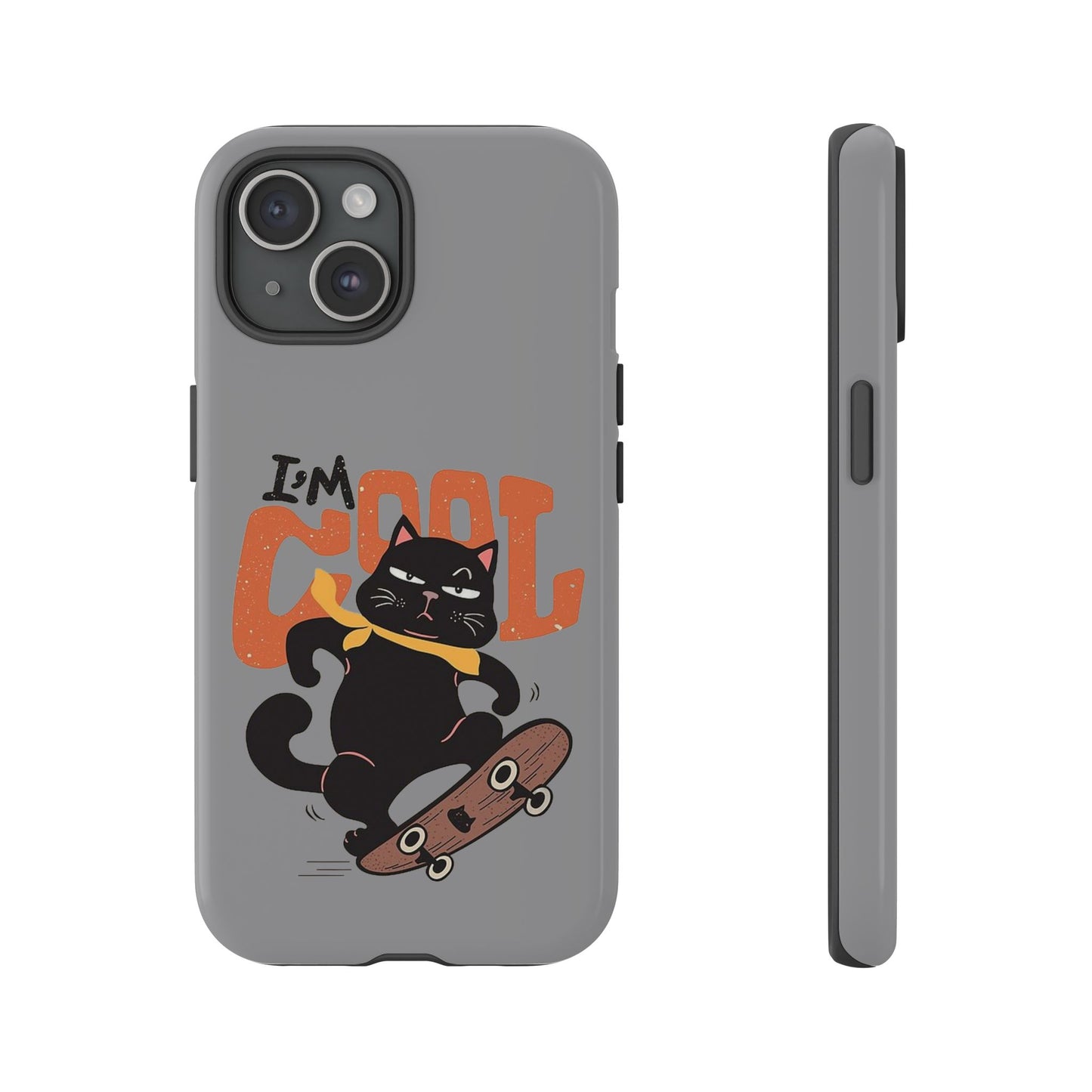 Cool Cat Phone Case - Fun Skateboard Design for Cat Lovers