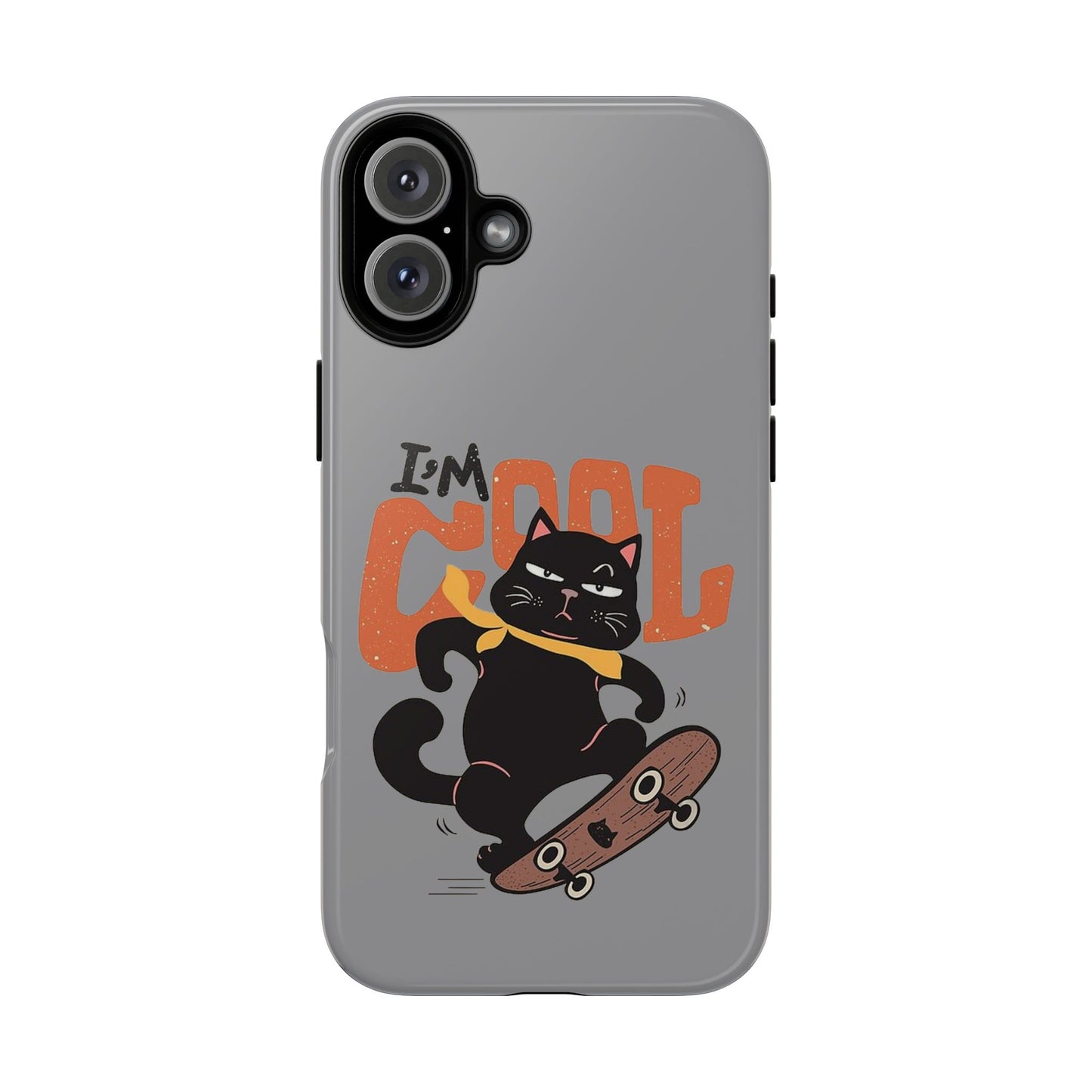Cool Cat Phone Case - Fun Skateboard Design for Cat Lovers