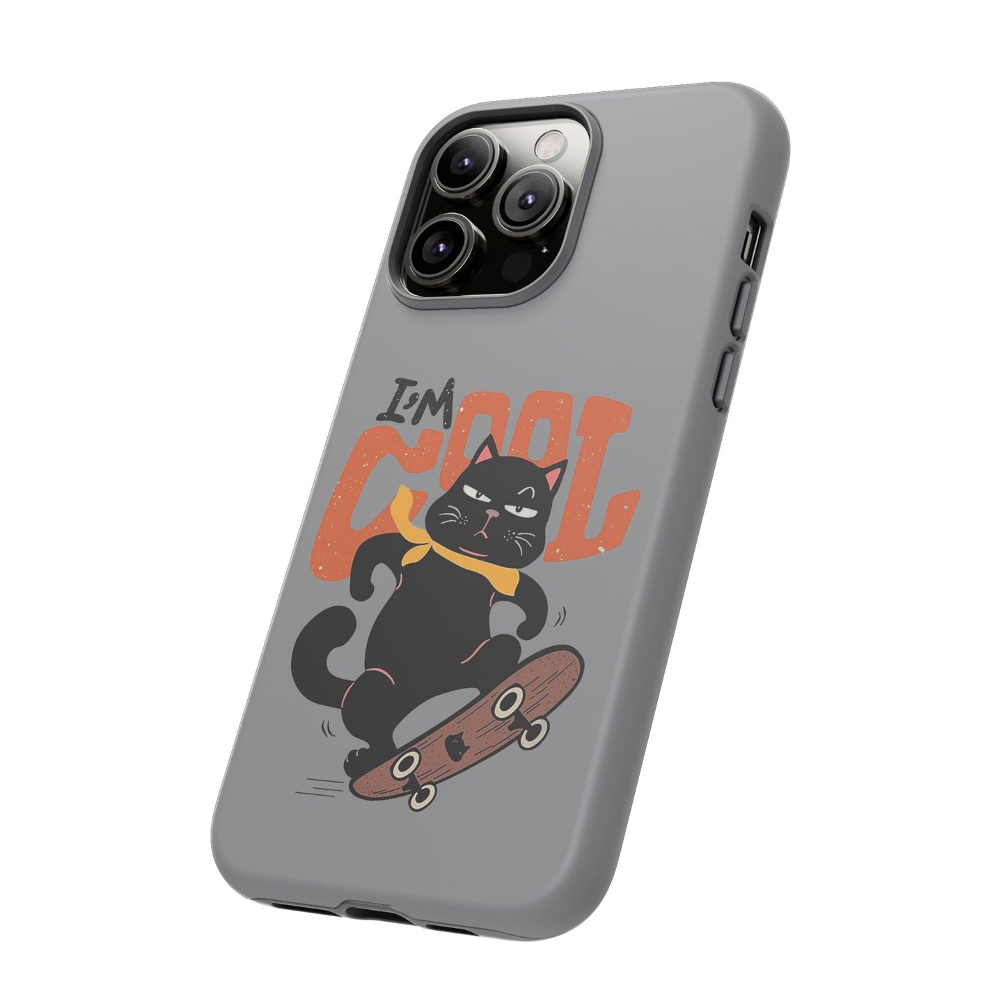 Cool Cat Phone Case - Fun Skateboard Design for Cat Lovers