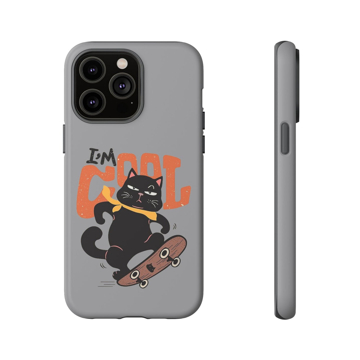 Cool Cat Phone Case - Fun Skateboard Design for Cat Lovers