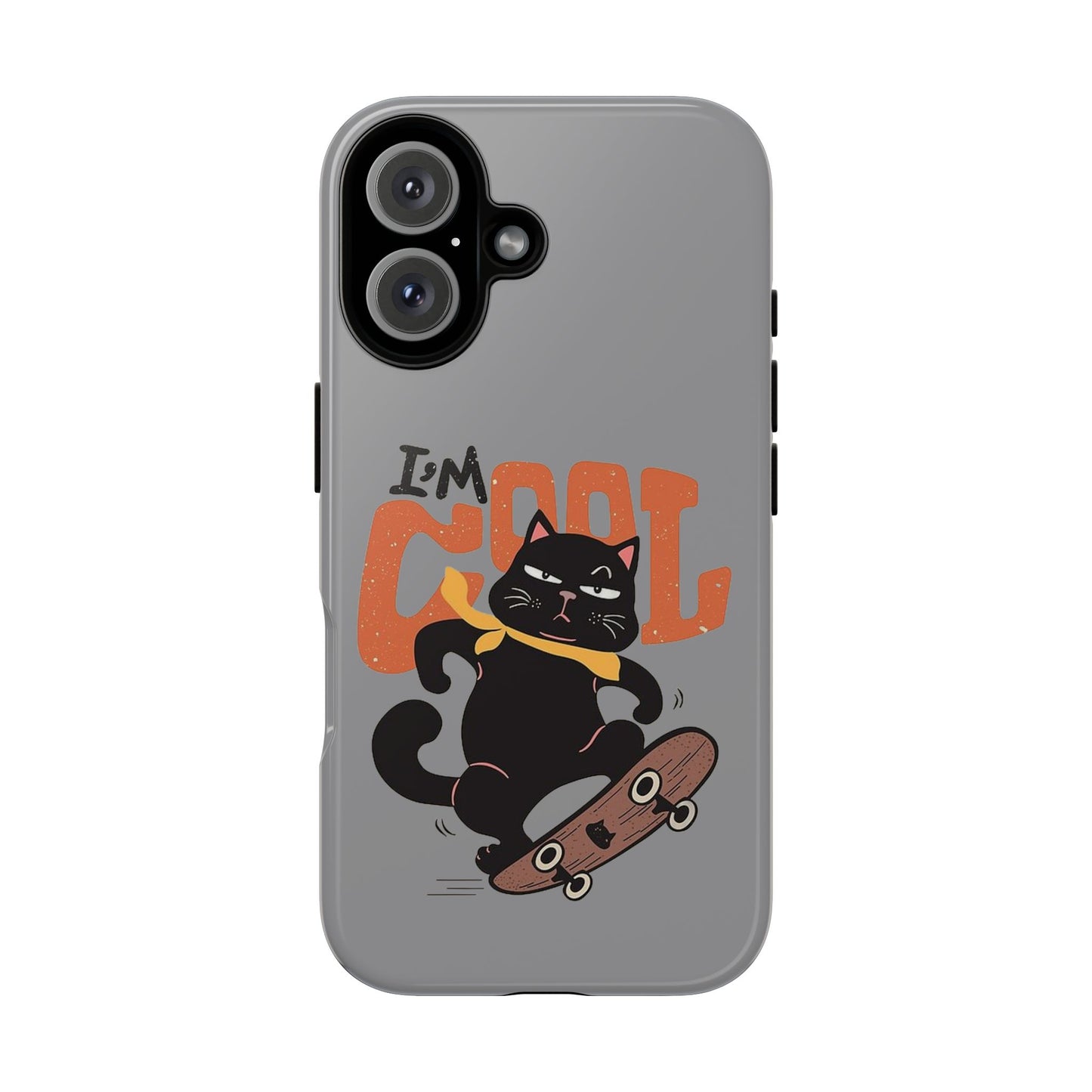 Cool Cat Phone Case - Fun Skateboard Design for Cat Lovers