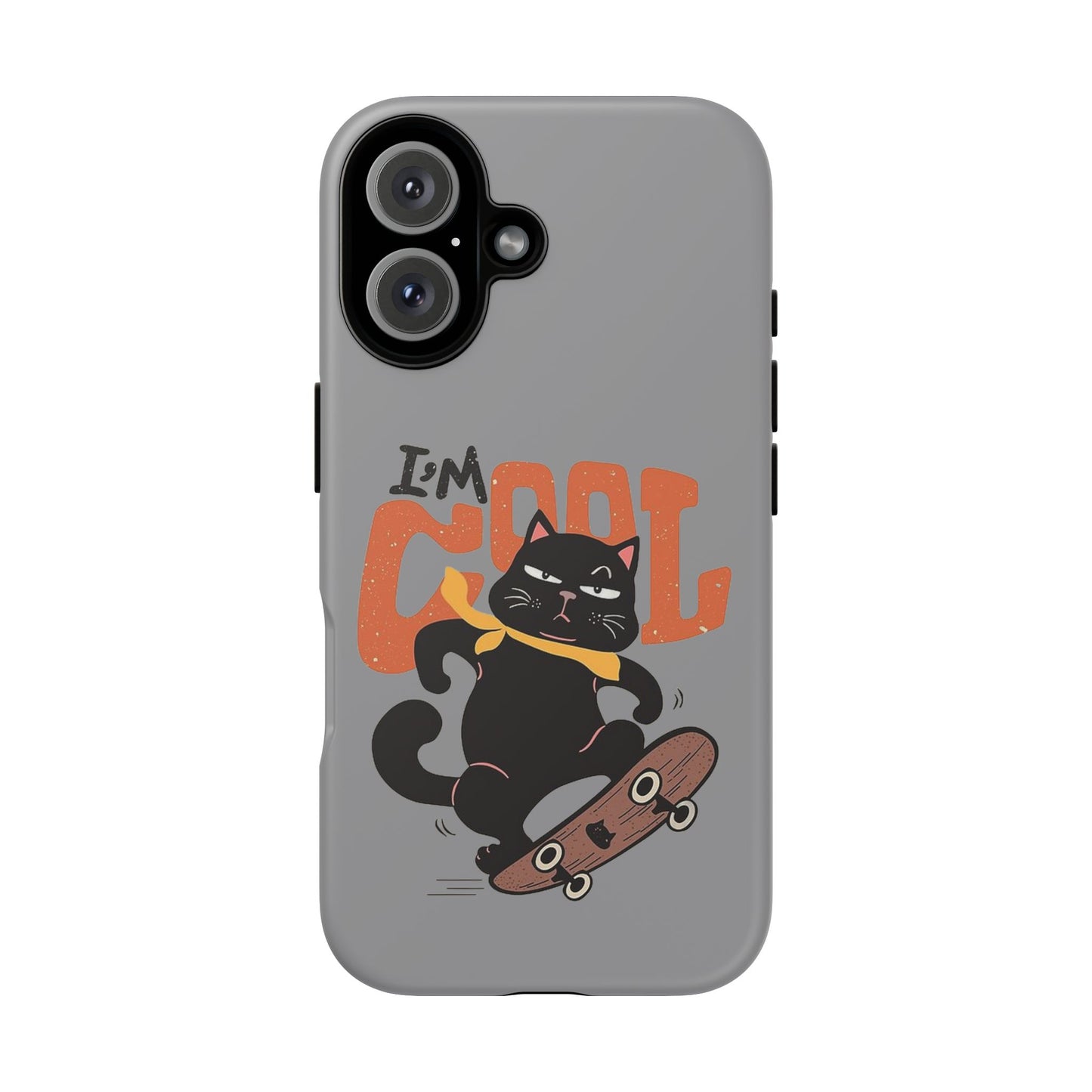 Cool Cat Phone Case - Fun Skateboard Design for Cat Lovers
