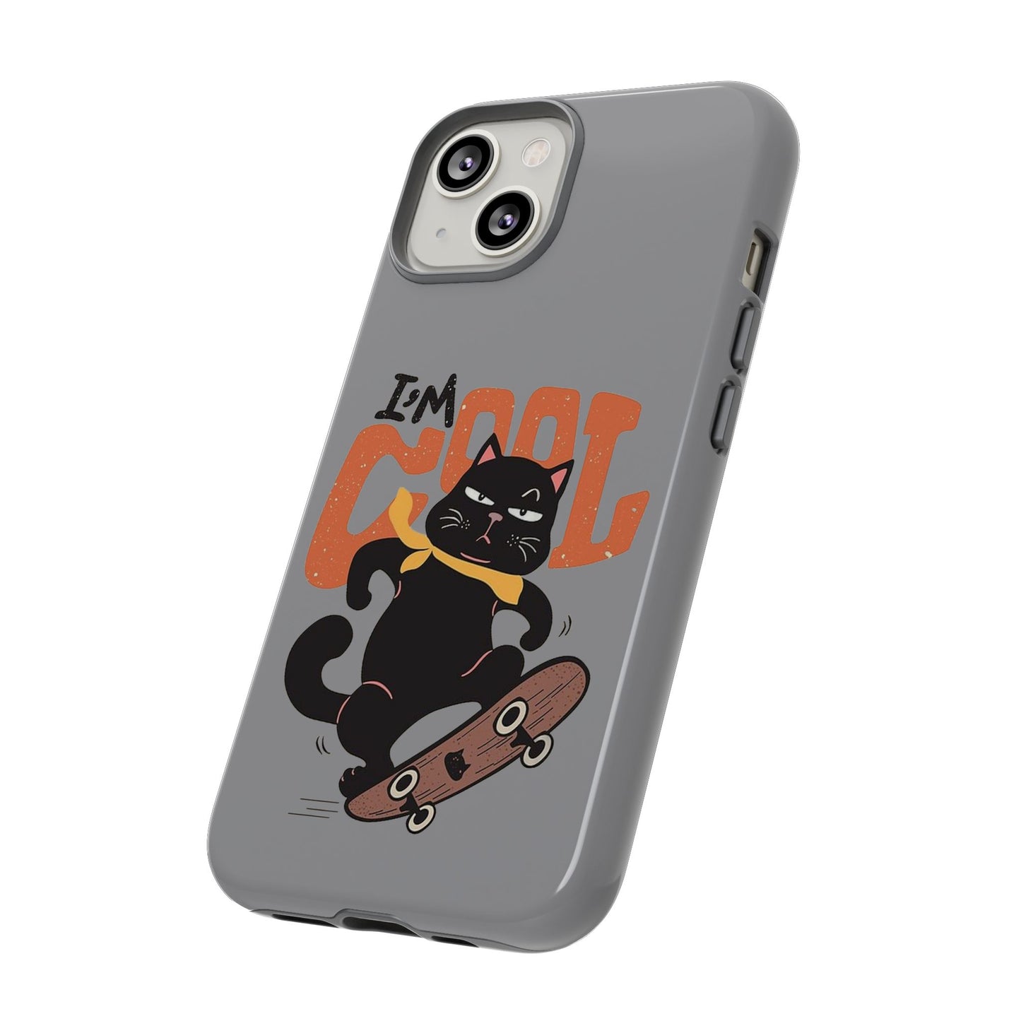 Cool Cat Phone Case - Fun Skateboard Design for Cat Lovers