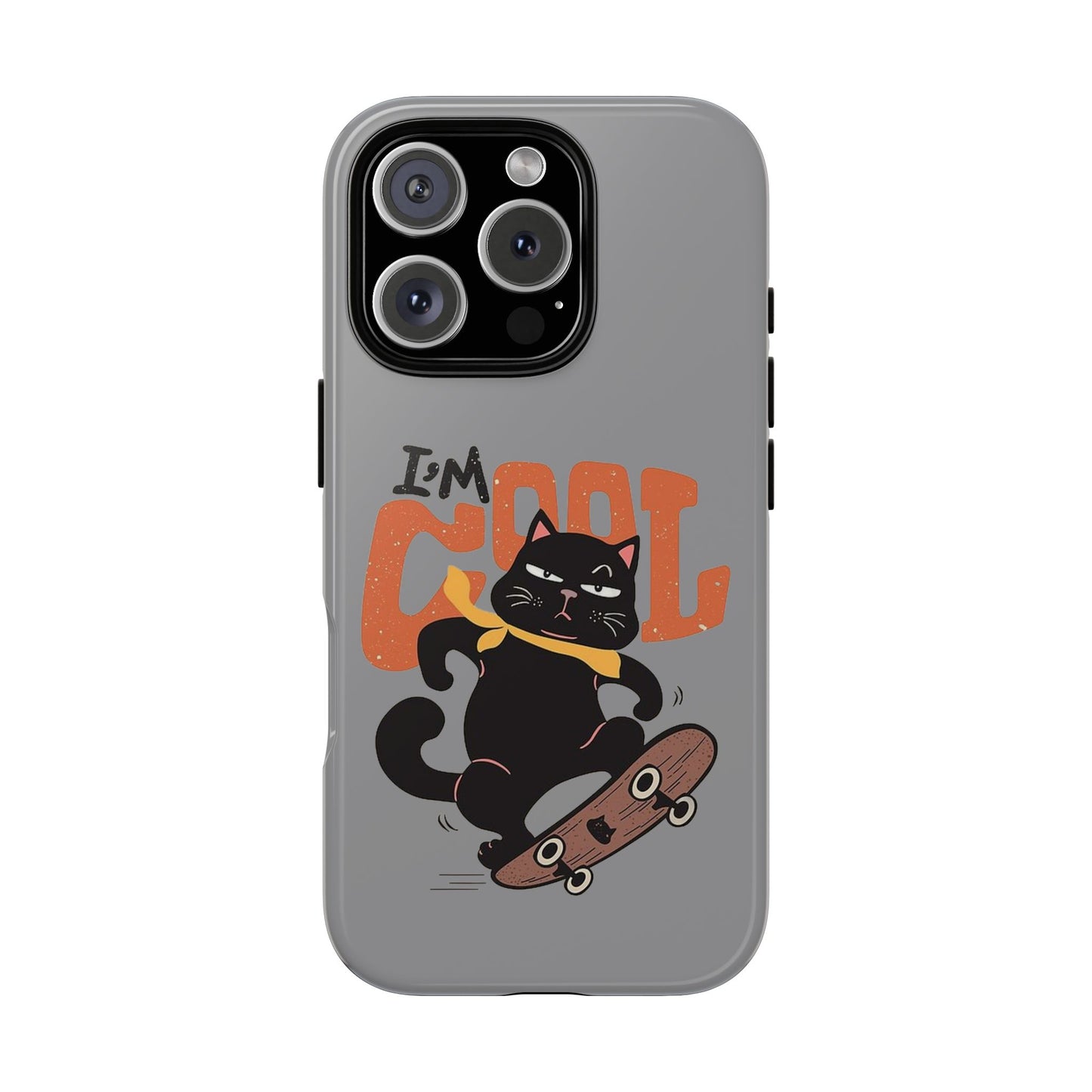 Cool Cat Phone Case - Fun Skateboard Design for Cat Lovers