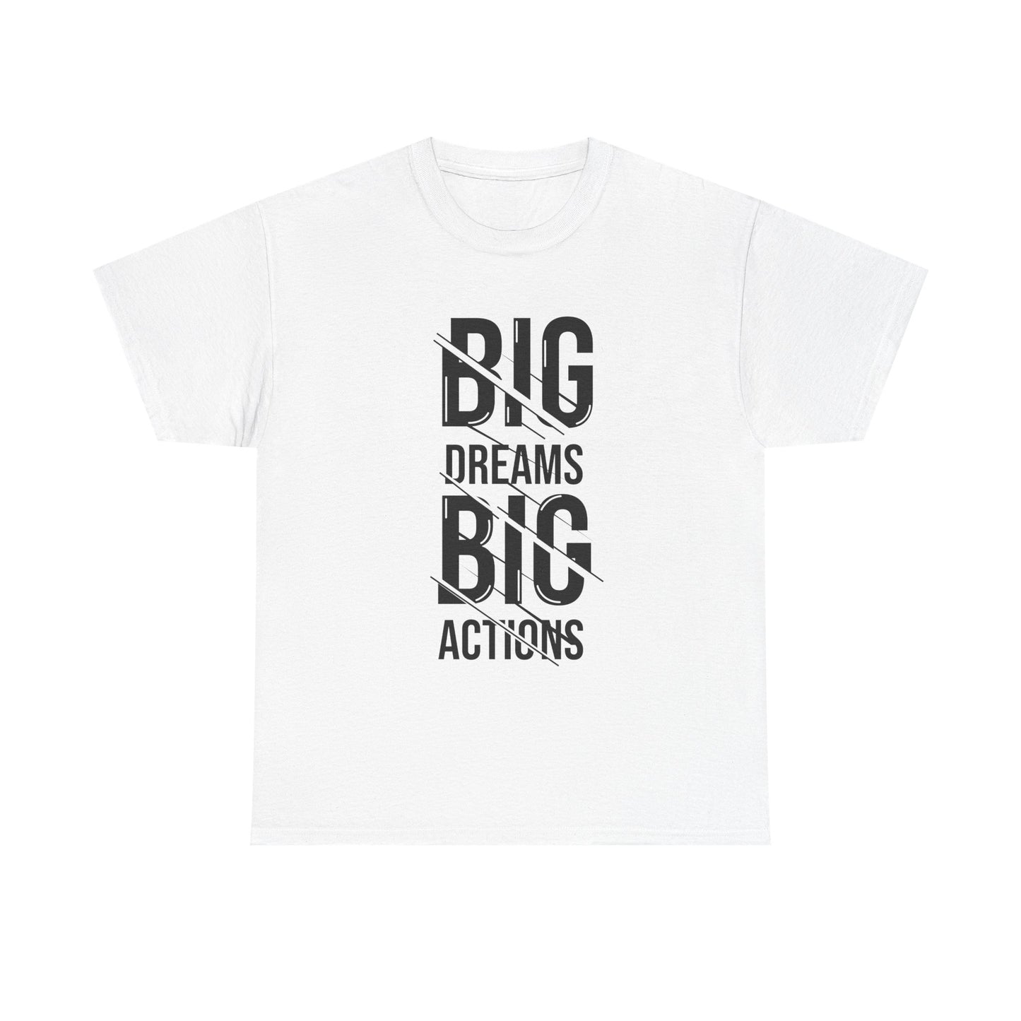 "Inspo Unisex Cotton Tee | Big Dreams, Big Actions"