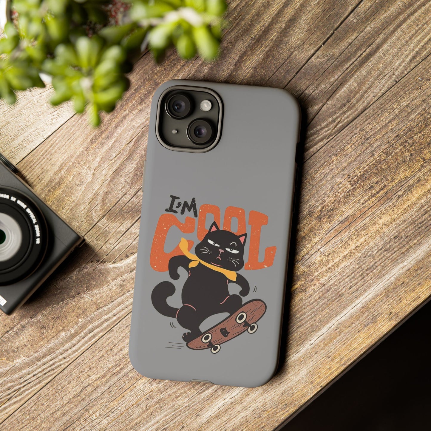 Cool Cat Phone Case - Fun Skateboard Design for Cat Lovers