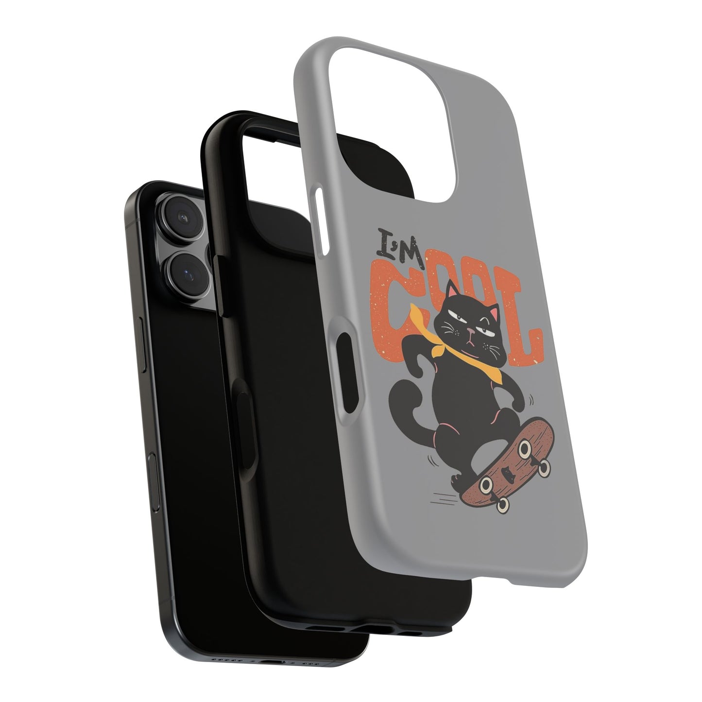 Cool Cat Phone Case - Fun Skateboard Design for Cat Lovers