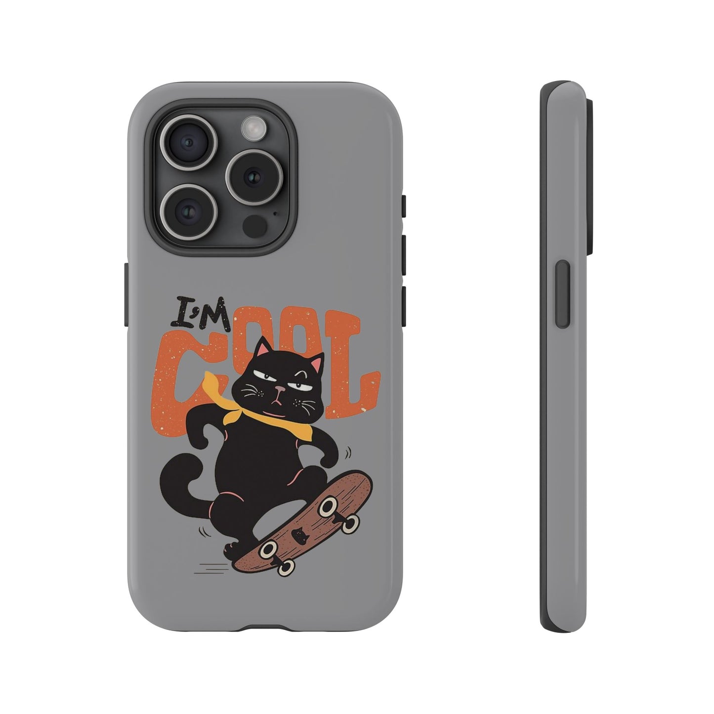 Cool Cat Phone Case - Fun Skateboard Design for Cat Lovers