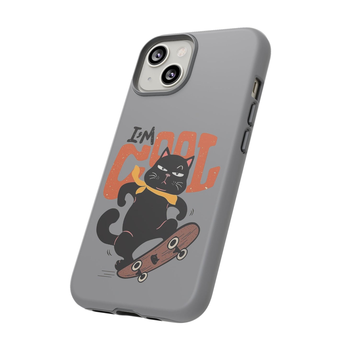 Cool Cat Phone Case - Fun Skateboard Design for Cat Lovers