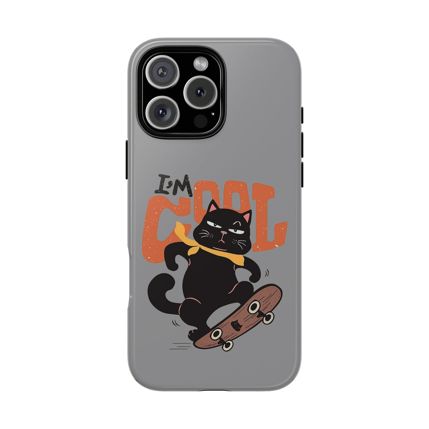 Cool Cat Phone Case - Fun Skateboard Design for Cat Lovers