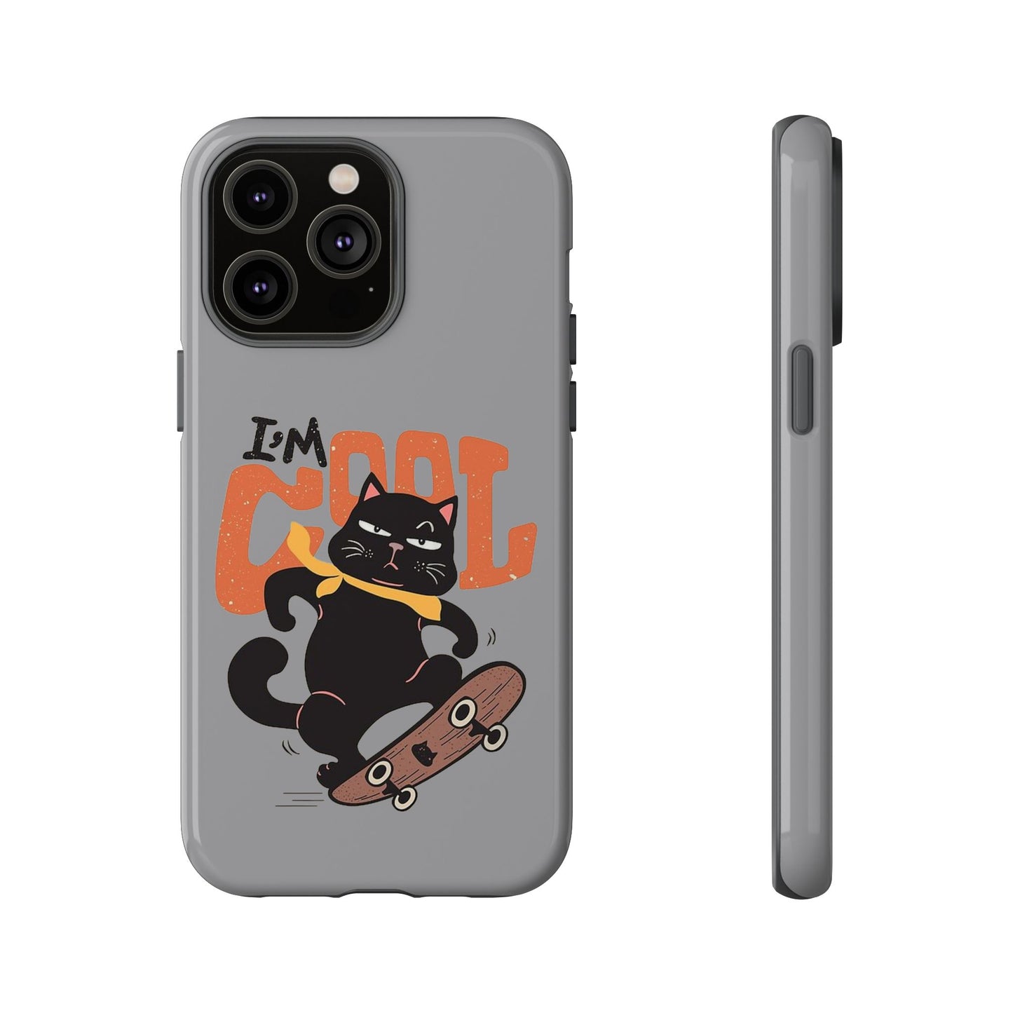 Cool Cat Phone Case - Fun Skateboard Design for Cat Lovers